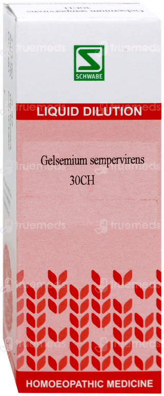 Dr Willmar Schwabe Gelsemium Sempervirens 30Ch Dilution 30Ml